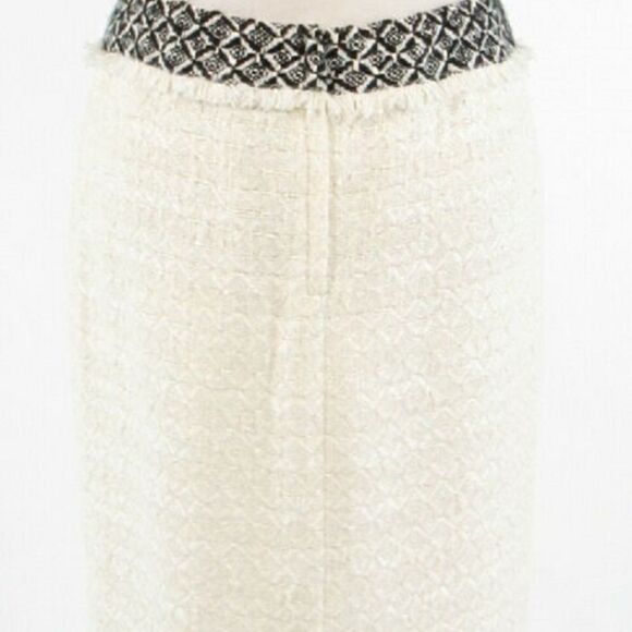 Ivory black DD COLLECTION pencil skirt 4 - Picture 8 of 8